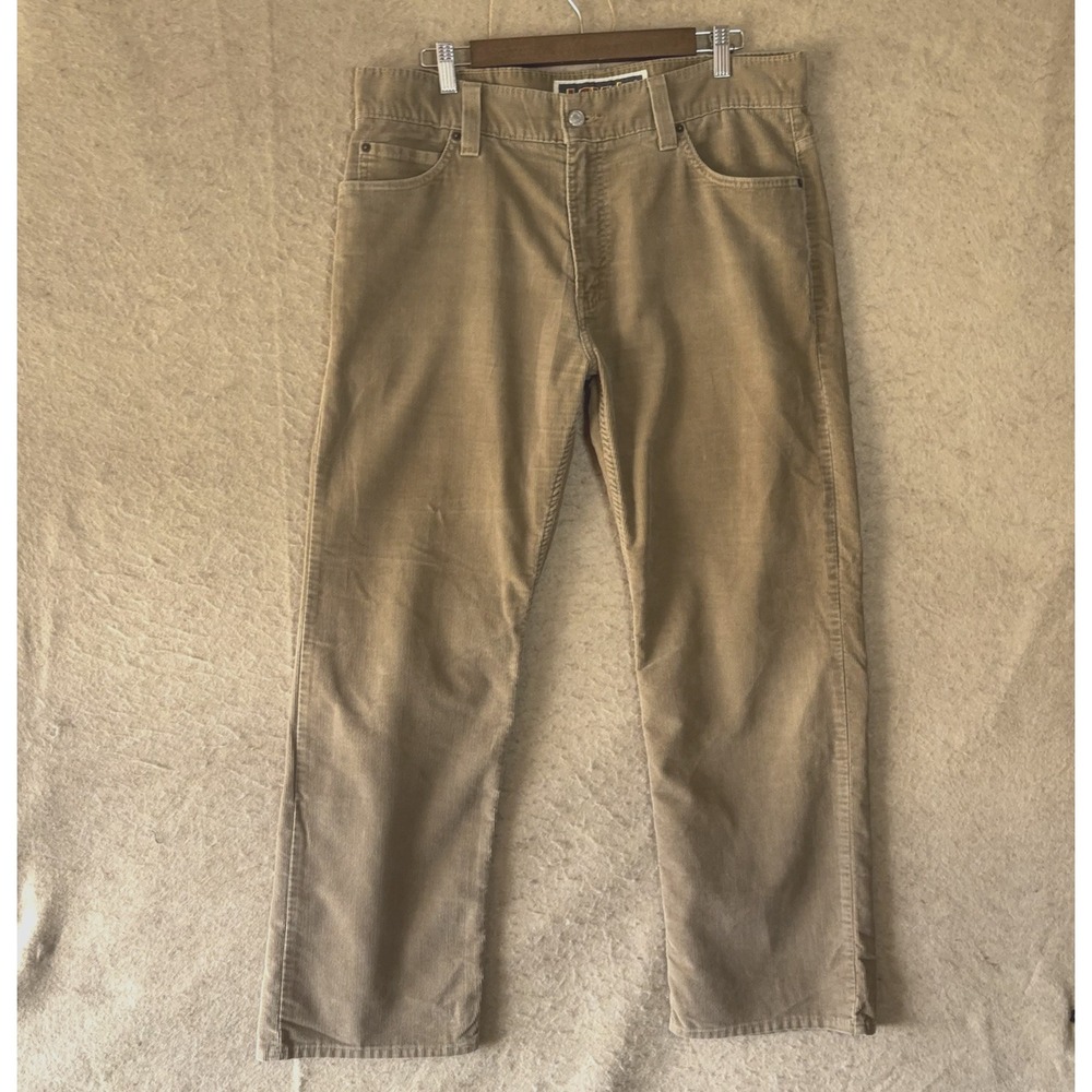 Levis 549 Low Loose Corduroy Pants Mens 36x29 Tan Brown - SIZE NOTE